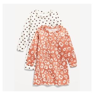 NWT Old Navy Toddler Long Sleeve Nightgown 2T New Set Bundle